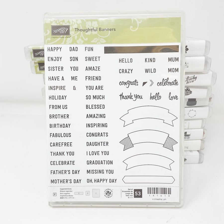 More Stampin' Up Cling Stamp Sets