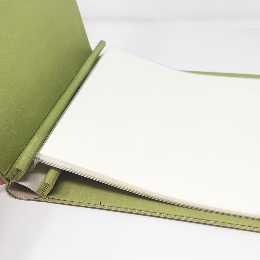 Celery Green Linen Scrapbook