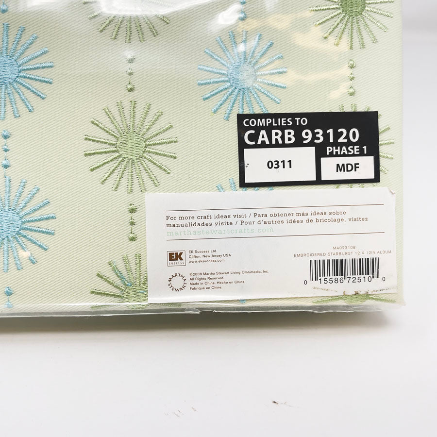 12" Martha Stewart Green Scrapbook
