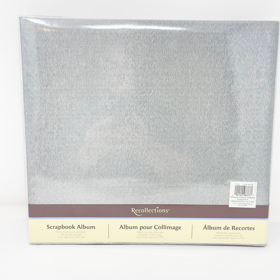 12" Recollections Silver Scrapbook