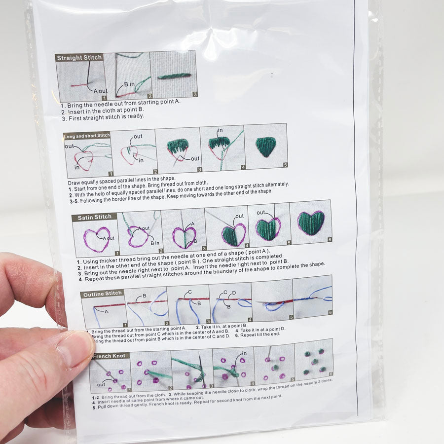 Embroidery Stitches Christmas Themed Kits