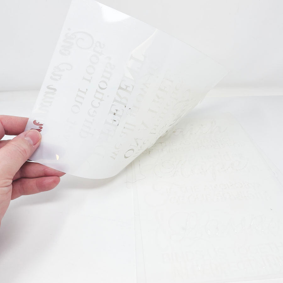 Bundle of Plastic Stencil Sayings