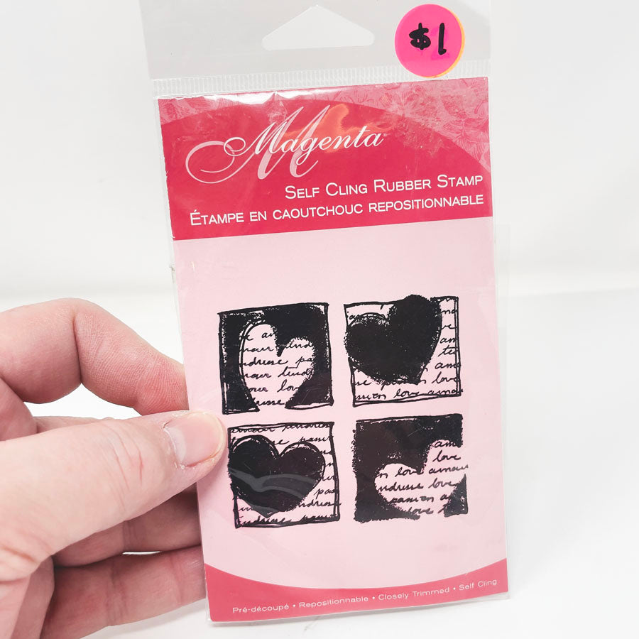 Magenta Stamp Set - Hearts