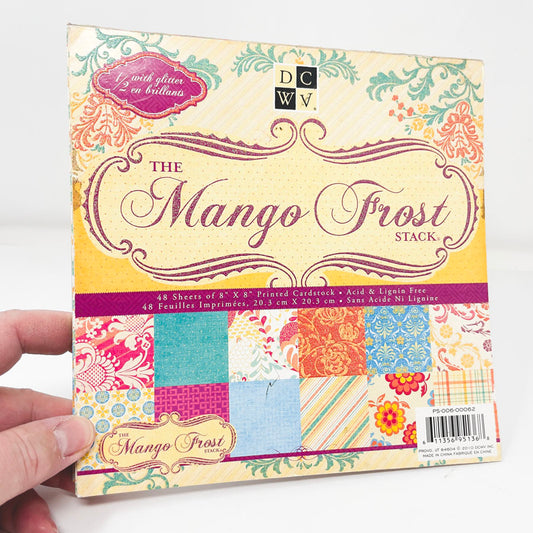 DCWV 8" x 8" Mango Frost Paper Stack