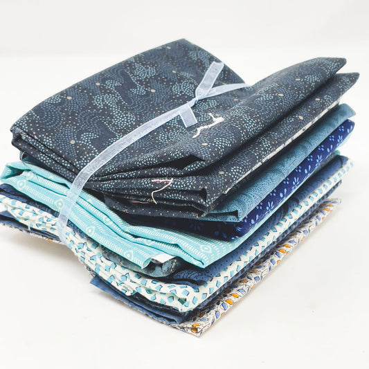 Blue Pattern Fabric Bundle