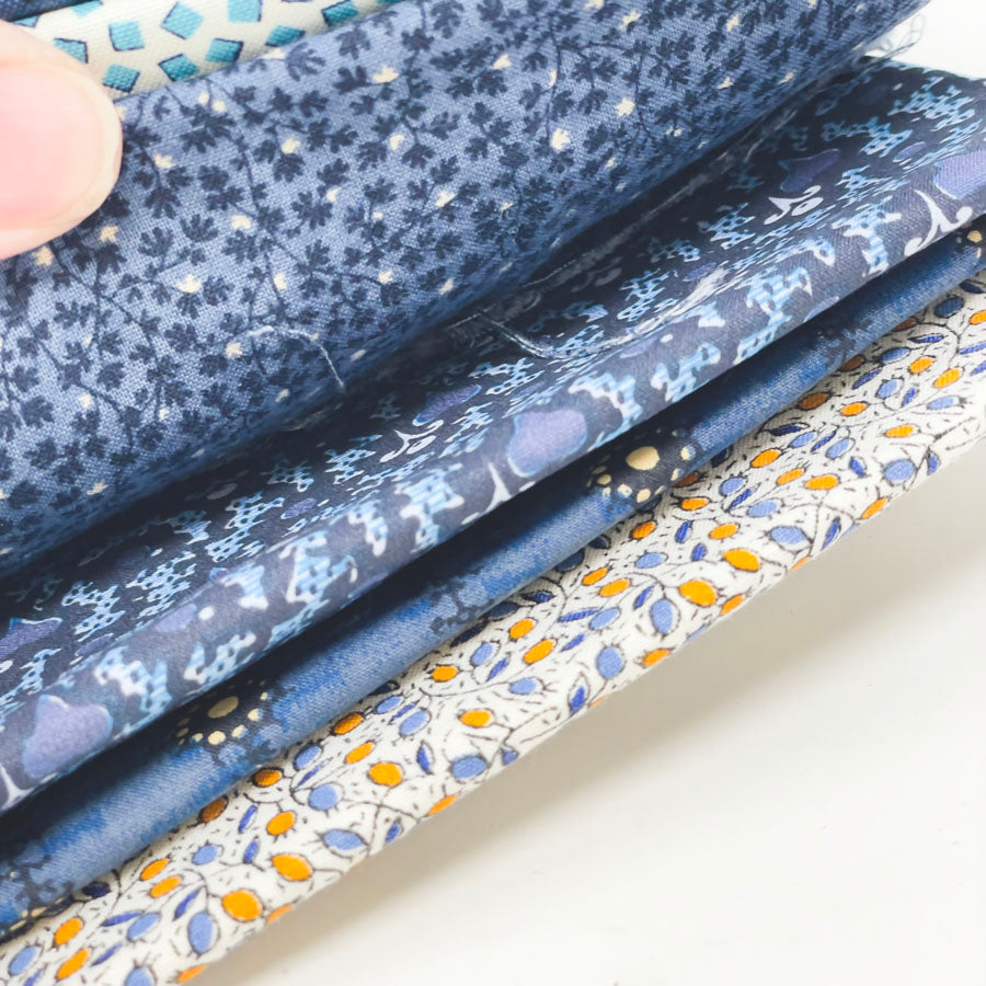 Blue Pattern Fabric Bundle