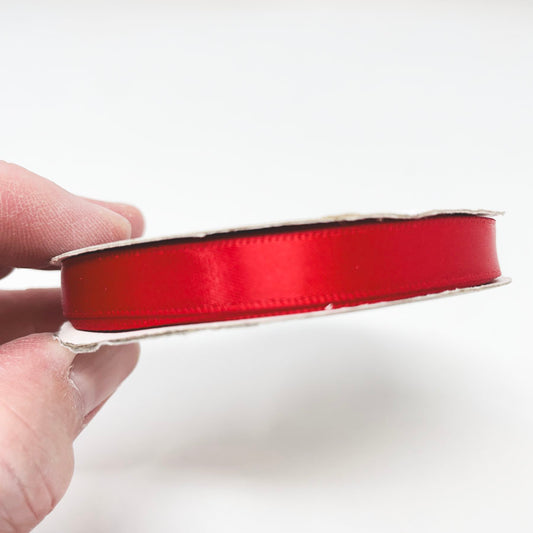 3/8" Red Satin Ribbon Spool