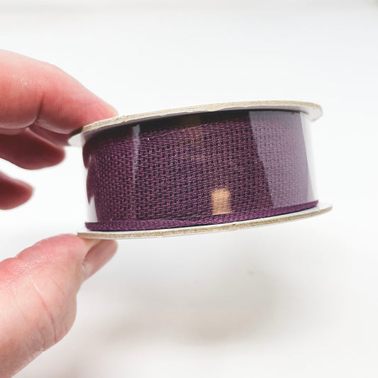 Plum Woven Ribbon Spool
