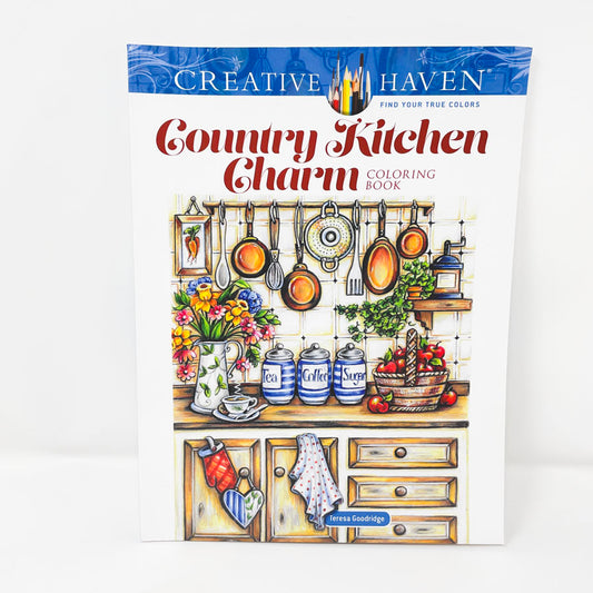Country Kitchen Charm Coloring Book by Creative Haven
