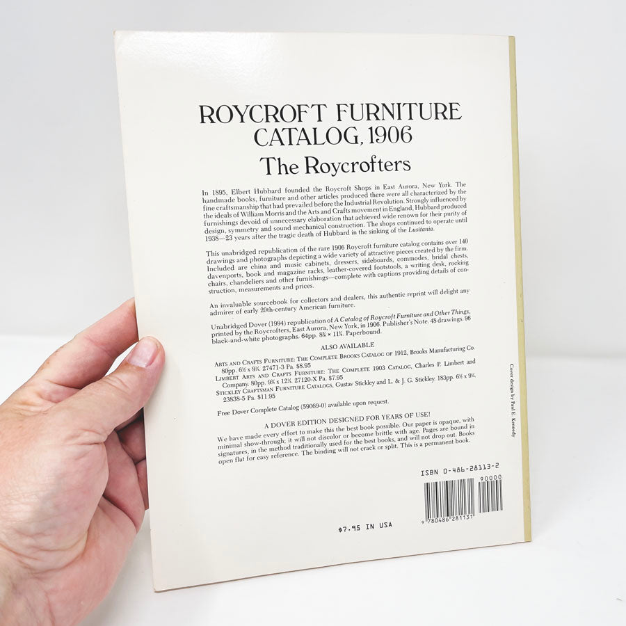 Roycroft Furniture Catalog 1906 Book by Dover