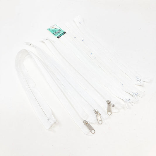 White Zipper- Variety Lengths