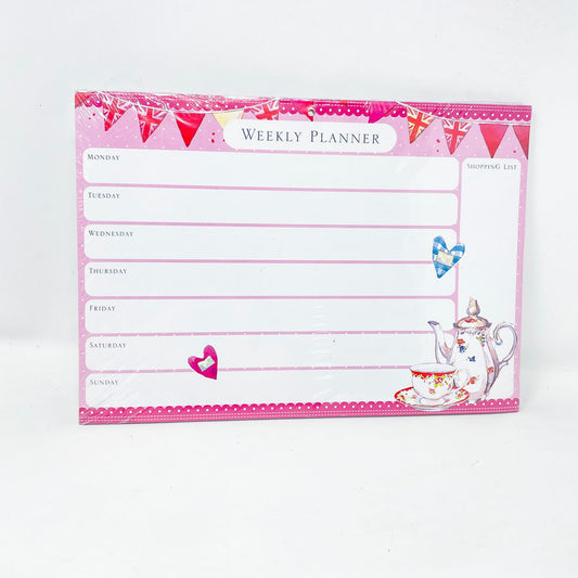 Vintage Tea Party Weekly Planner