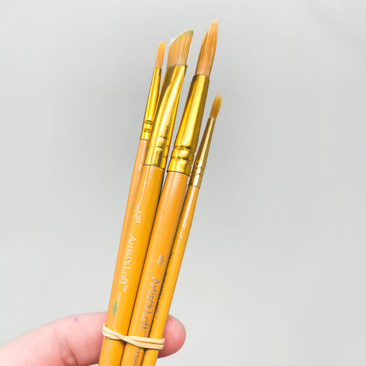 Watercolor & Acrylic Artist'sLoft Paintbrushes - 6 Pack