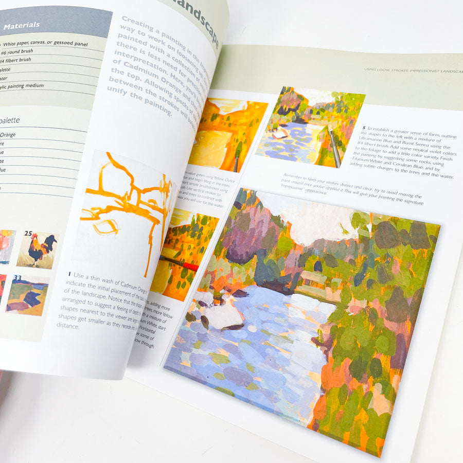 "Learn to Paint in Acrylics with 50 Small Paintings" by Nelson