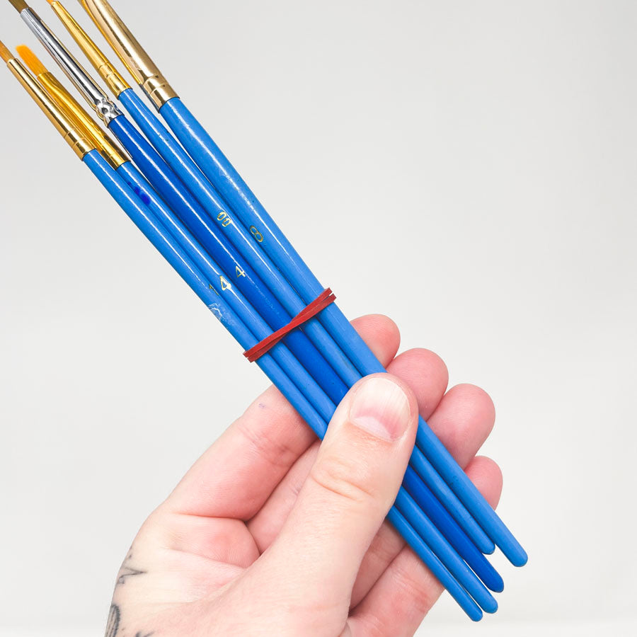 Small Watercolor Paintbrushes - 5 Pack