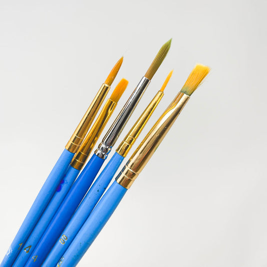 Small Watercolor Paintbrushes - 5 Pack