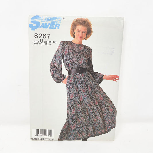 Vintage 1987 Super Saver Dress - 8267 - Size 16-20