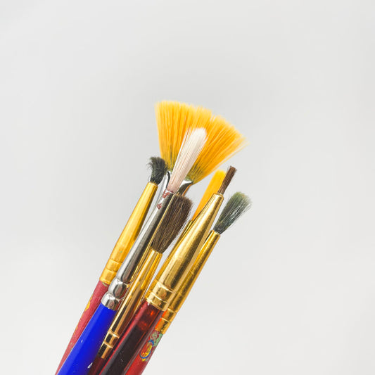 Assorted Small Paintbrushes - 7 Pack