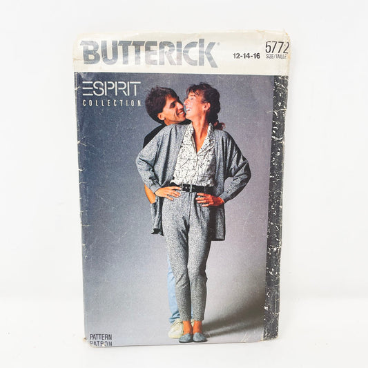 Vintage 1987 Butterick Esprit Outfit - 5772 - Size 12-16