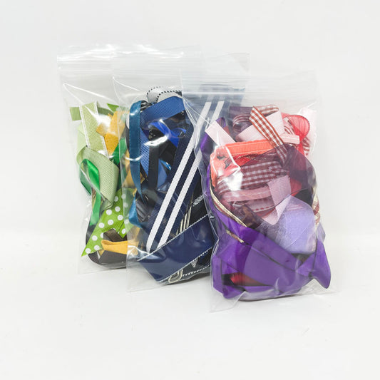 Kid Crafting Ribbon Bundles