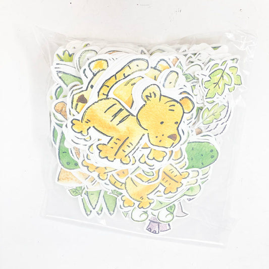 Tiger & Alligator Animals Paper Cutouts