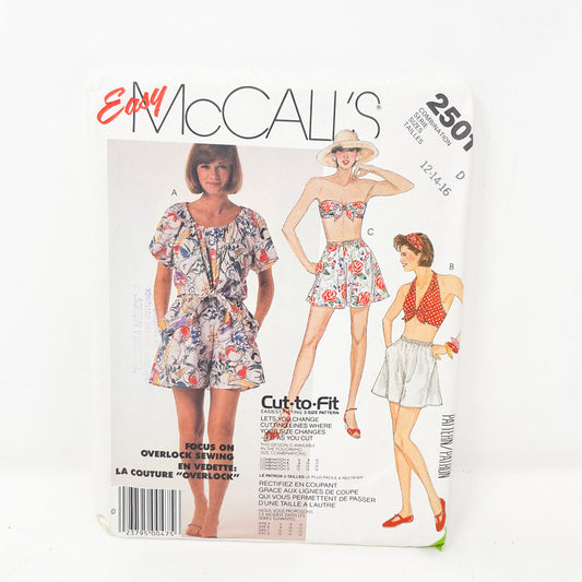 Vintage 1986 McCalls Poolside - 2501 - Size 12-16