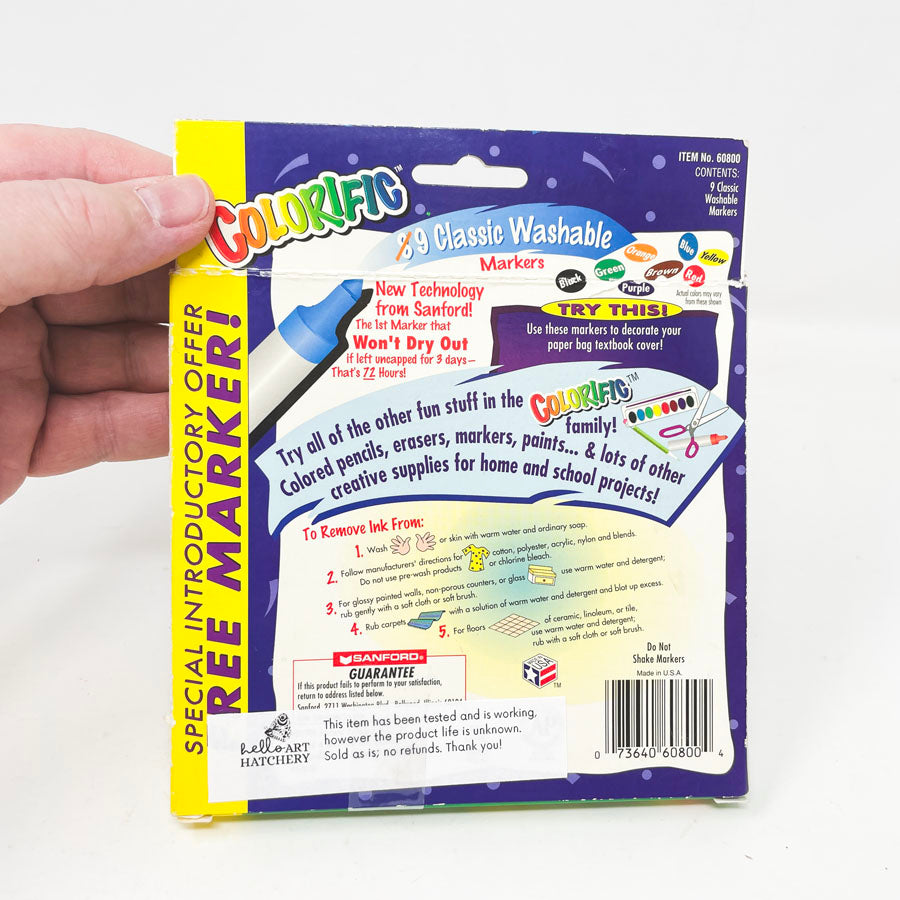 Sanford Colorific Washable Markers