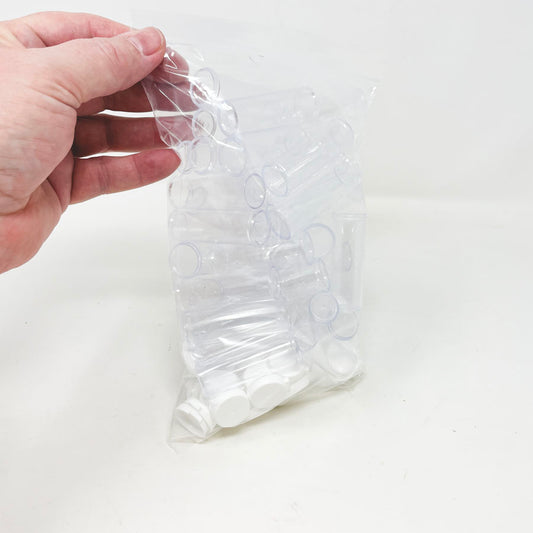 Plastic Tubes with White Caps