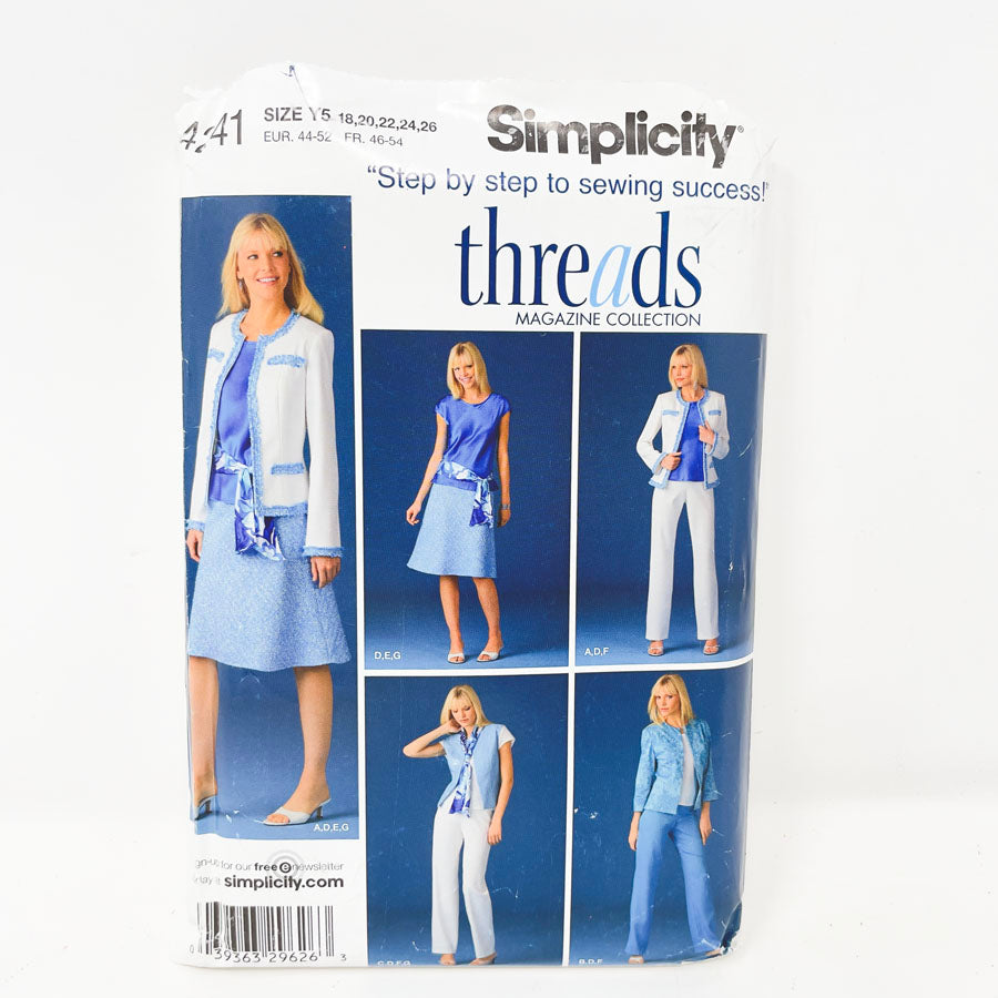 2000s Simplicity Office - 4241 - Size 18-26