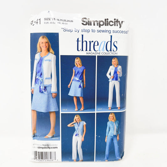 2000s Simplicity Office - 4241 - Size 18-26
