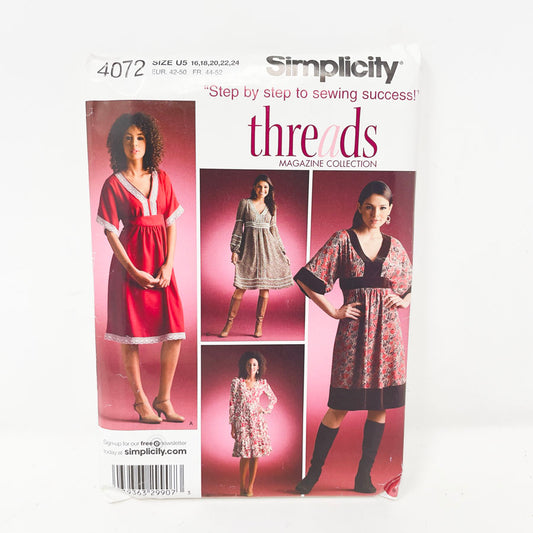 2006 Simplicity Dress  - 4072 - Size 16-24