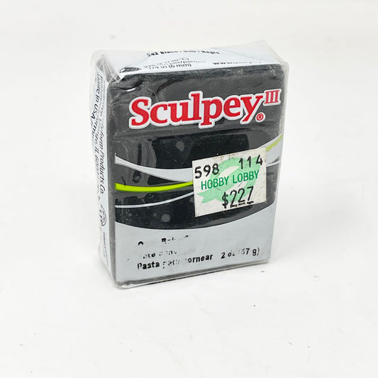 Black Sculpey Block