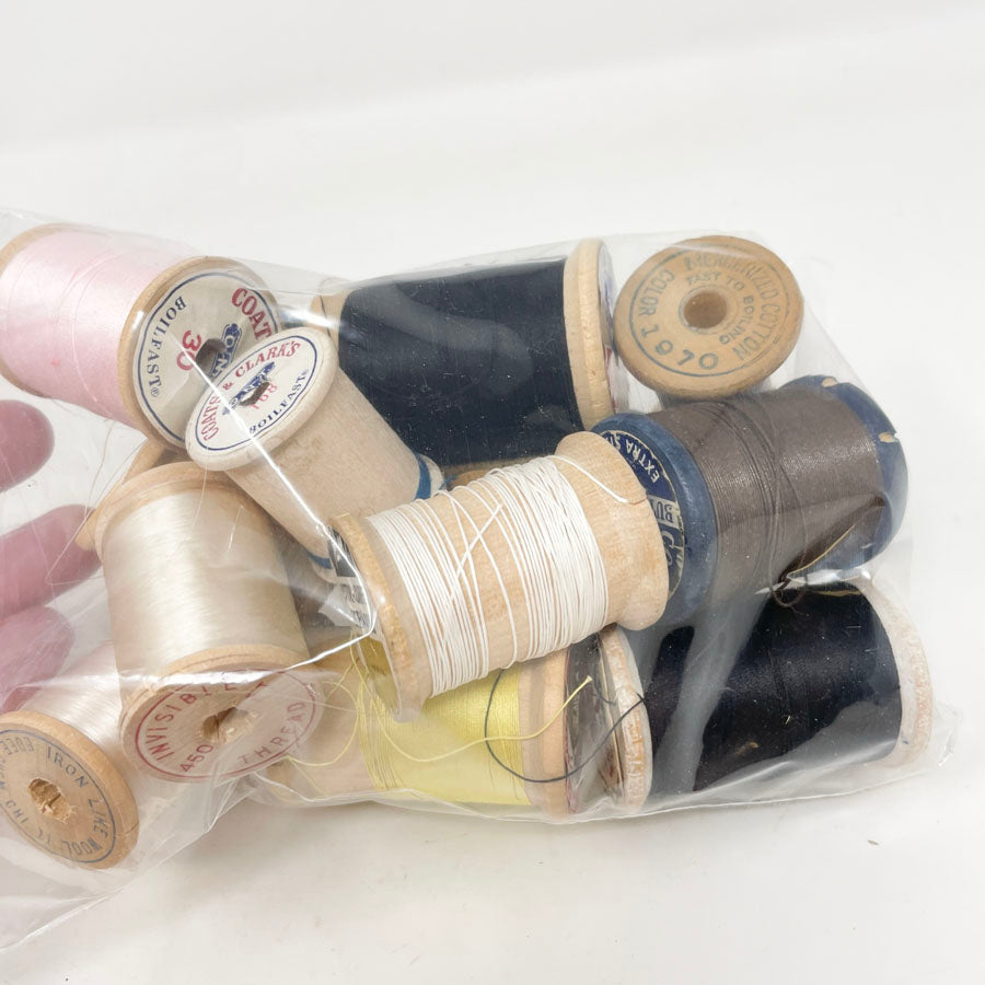 Big Bag of Wood Spool Thread