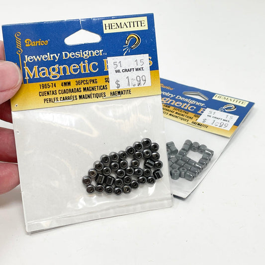 Darice 4mm Magnetic Hematite Beads