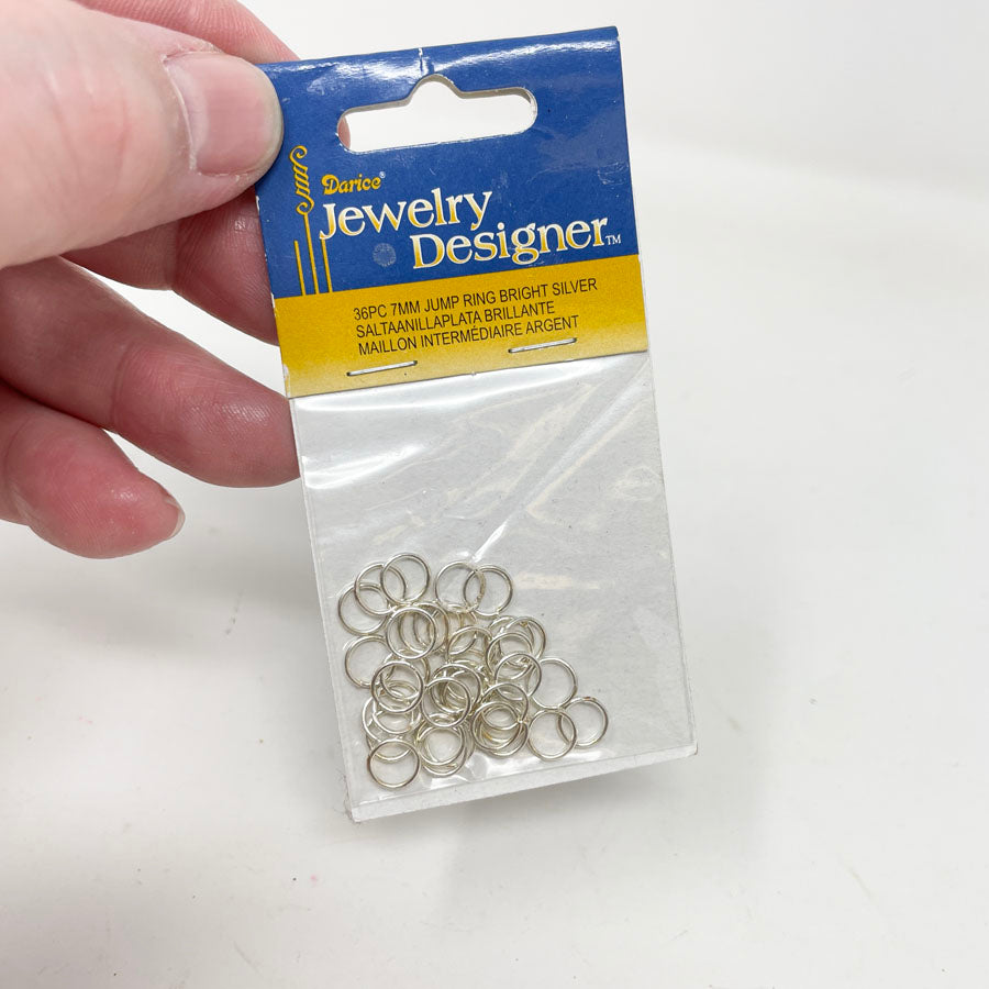 Darice 7mm Bright Silver Jump Rings