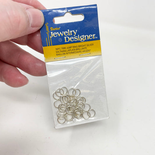 Darice 7mm Bright Silver Jump Rings