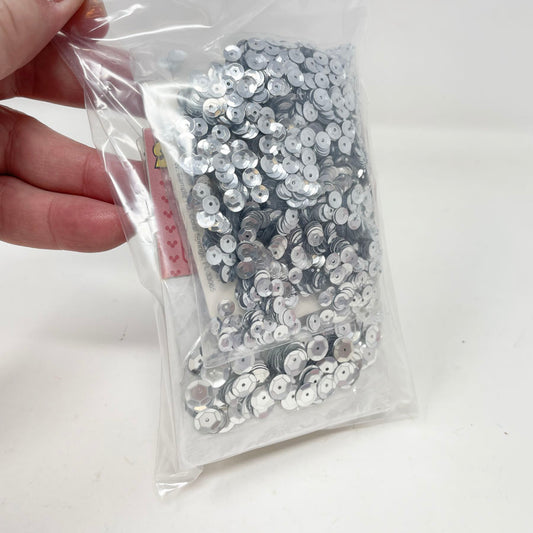 Bundle of Blue and Silver Sequins