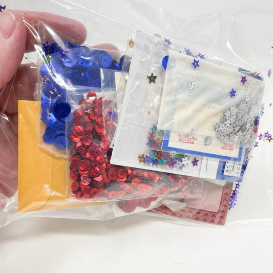 Big Bundle of Open Sequin Packs - Red/Blue