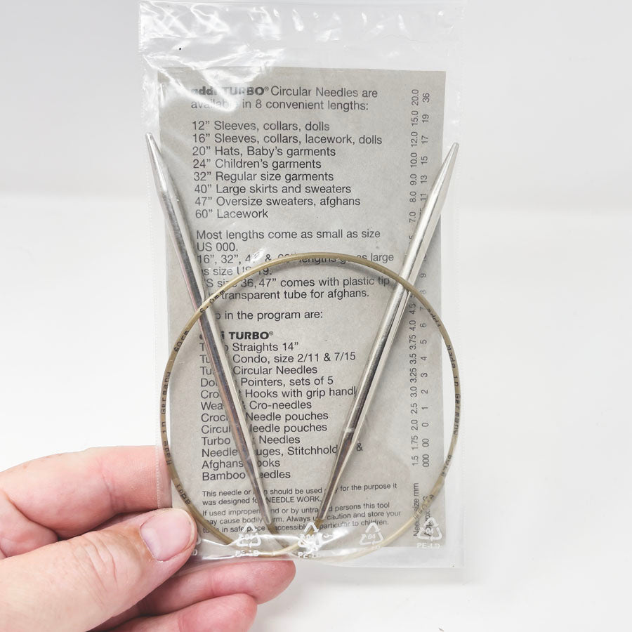 24" - Size 10 - Addi Turbo Circular Knitting Needle