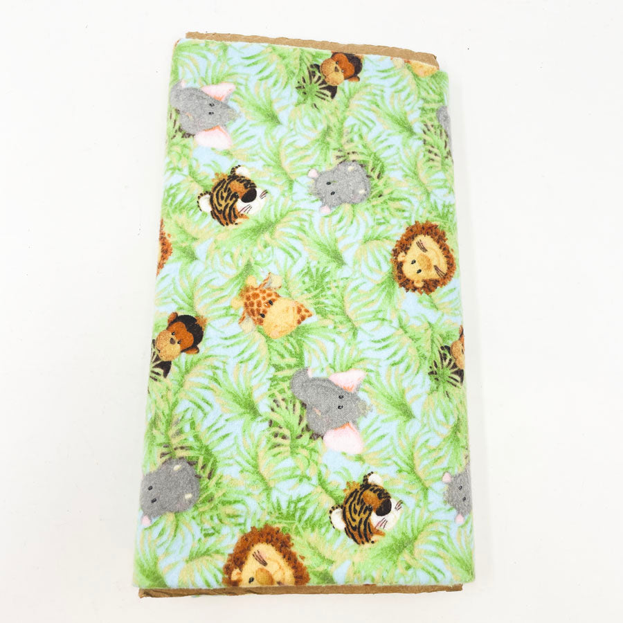 1 yd x 41" - Baby Jungle Flannel Fabric
