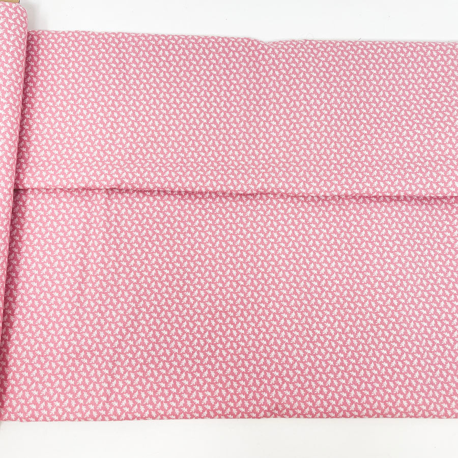 3.5 yd x 43" - Dark Pink Patterned Cotton Fabric