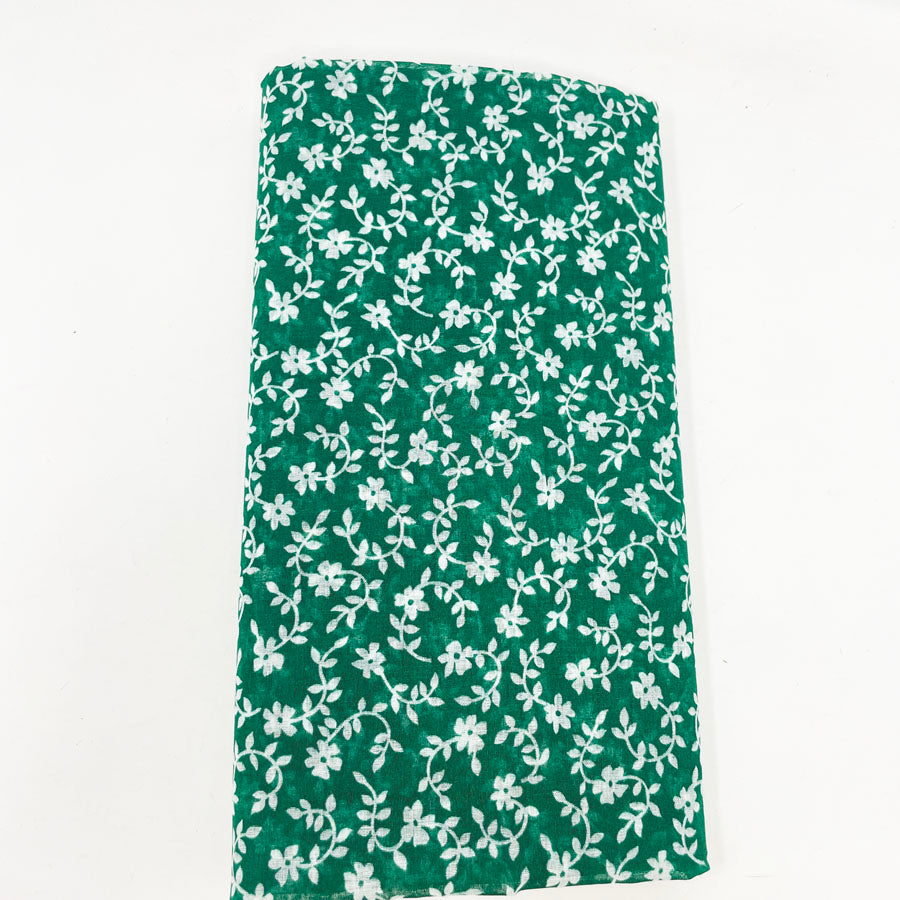 3 yd x 44" - Stiff Kelly Green Woven Lightweight Fabric