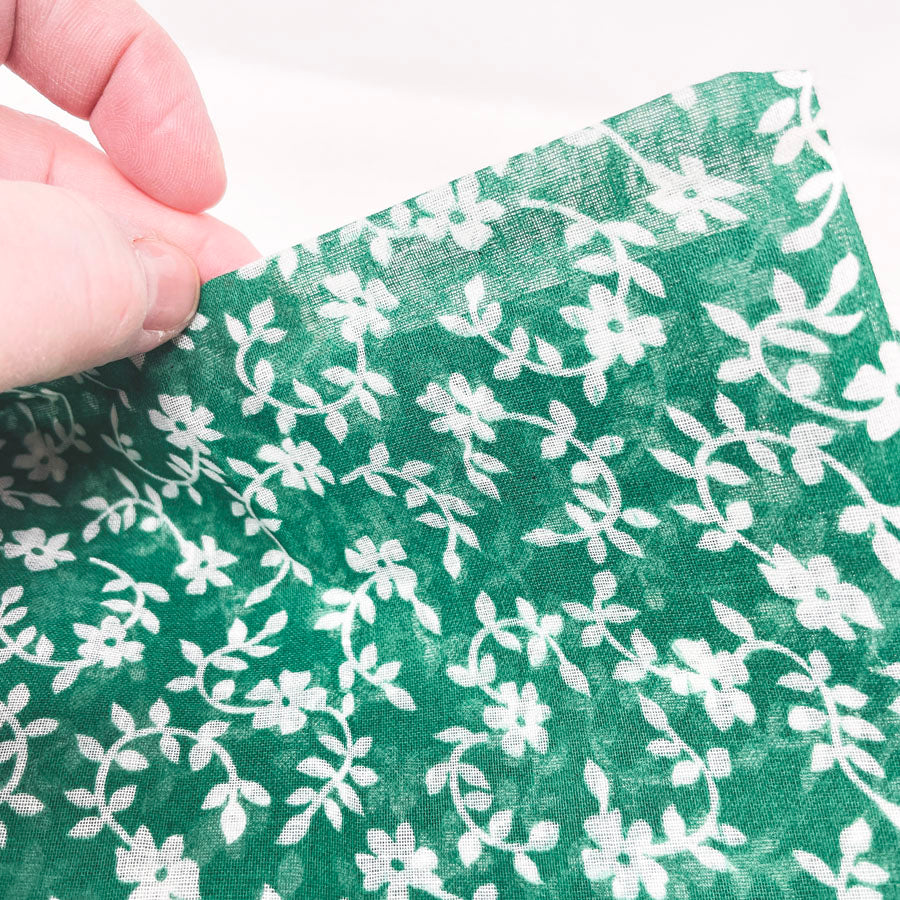 3 yd x 44" - Stiff Kelly Green Woven Lightweight Fabric