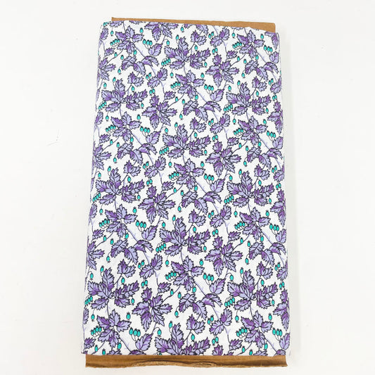 2 yd x 35" - Vintage Purple Floral Fabric
