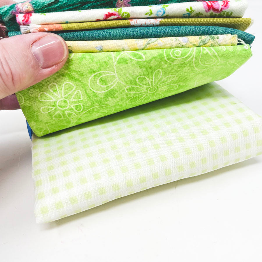 Bright Greens Fabric Bundle