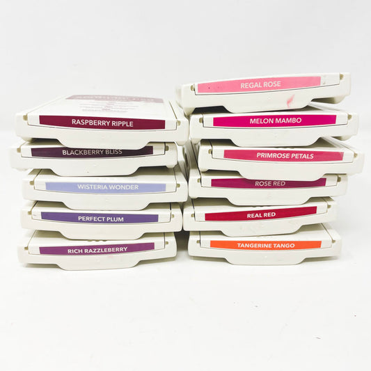 Orange/Red/Pink/Purple: Classic Stampin' Up Stamp Pads