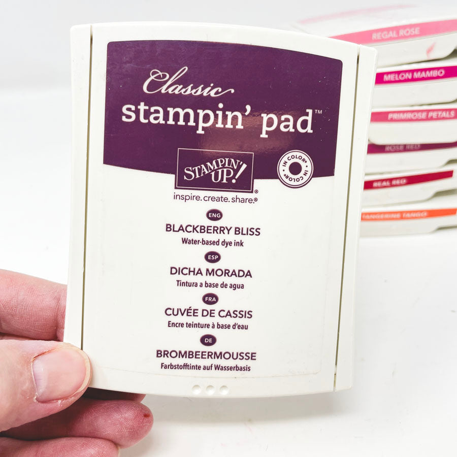 Orange/Red/Pink/Purple: Classic Stampin' Up Stamp Pads