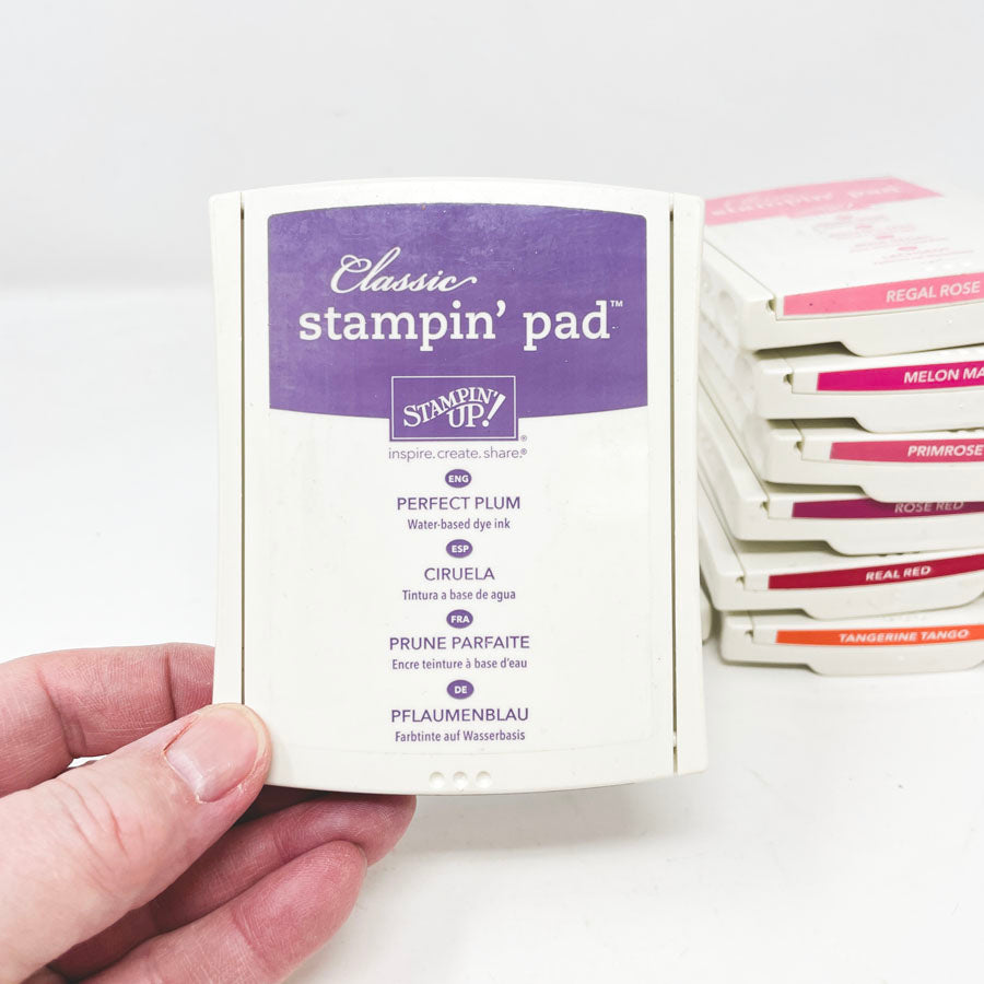 Orange/Red/Pink/Purple: Classic Stampin' Up Stamp Pads