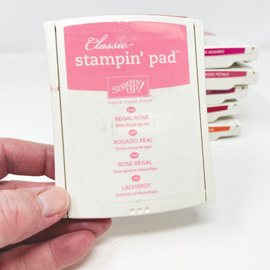 Orange/Red/Pink/Purple: Classic Stampin' Up Stamp Pads