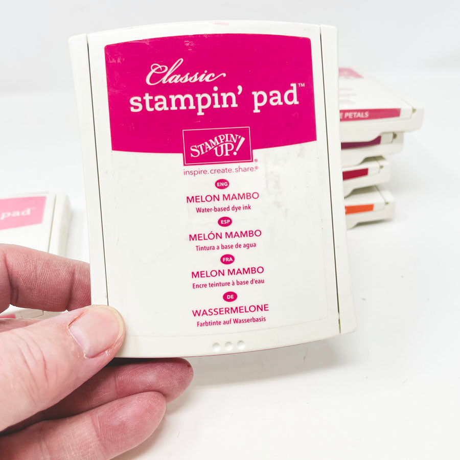 Orange/Red/Pink/Purple: Classic Stampin' Up Stamp Pads